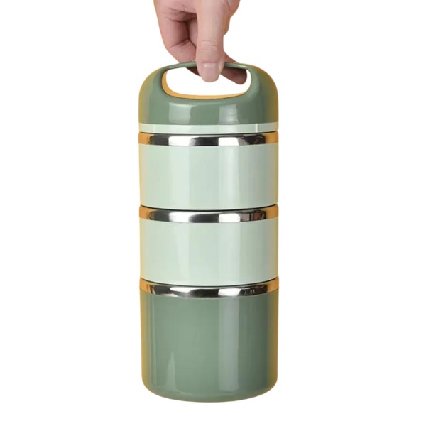 Tedemei 3.5 Layers 1.43L Stainless Steel Bowl Lunch Box