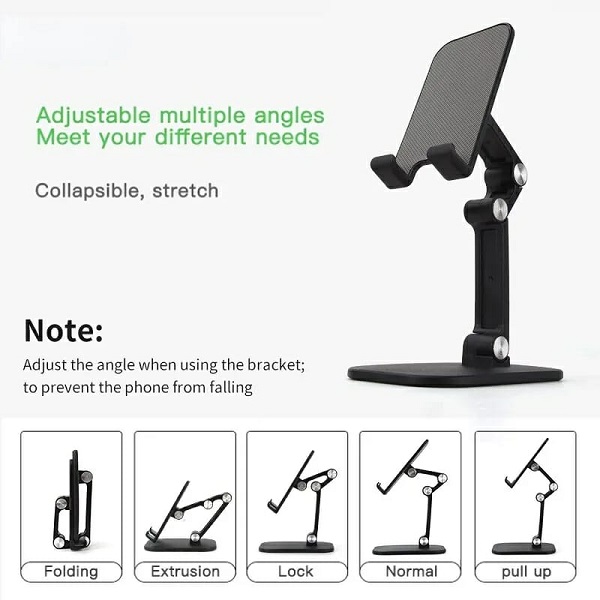 Adjustable Multiple Angles Folding Desktop Mobile Phone Stand