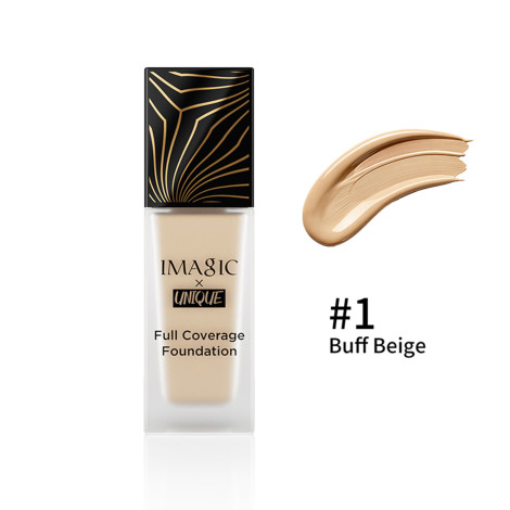 Imagic x Unique Full Coverage Foundation Natural & Flawless - 01 Buff Beige (China)
