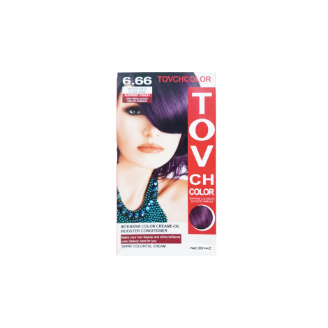 Tovch Hair color 30ml*2 -  6.66 Flowery Violet (China)