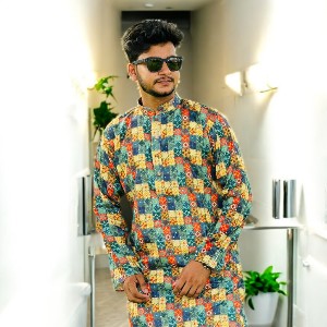 Premium Digital Print Cotton Panjabi