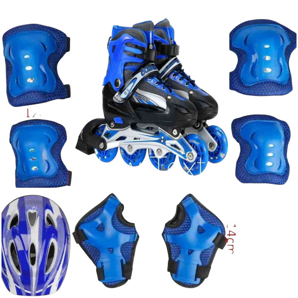 Skating shoe with safety guard for boys