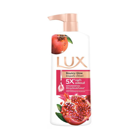 Lux Bouncy Glow Fresh Pomegranate Fragrance Body Wash 450ml (Thailand)