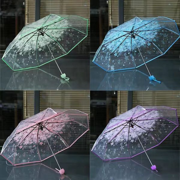 Transparent Flower Umbrella for Women