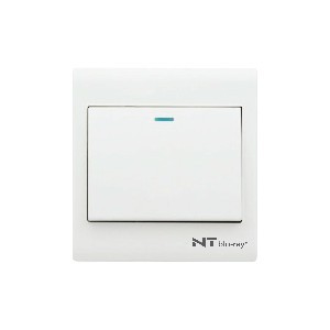 NT blu-ray Primo White 1 Gang 1 Way  Switch