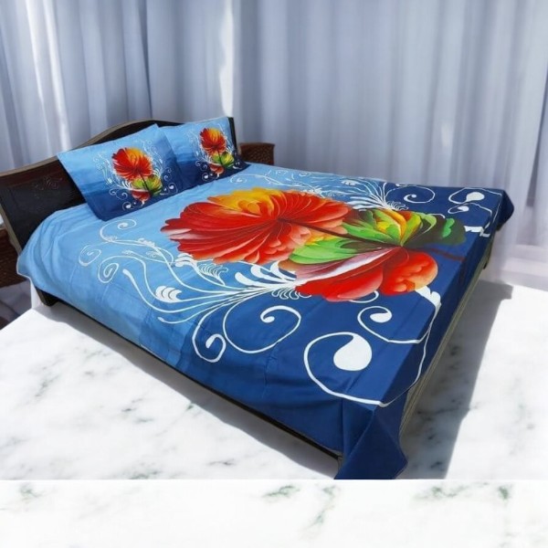 Exclusive 100% Cotton Bed Sheet 7.5 feet by 8 feet