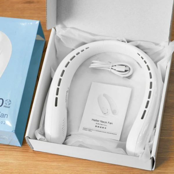 WiWU FS02 Rechargeable Neck Fan 4000mAh-White