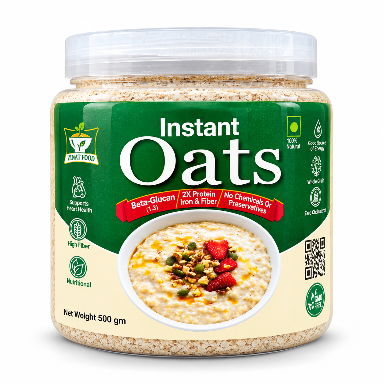 ZENVA Food Gluten Free Instant Oats 500g
