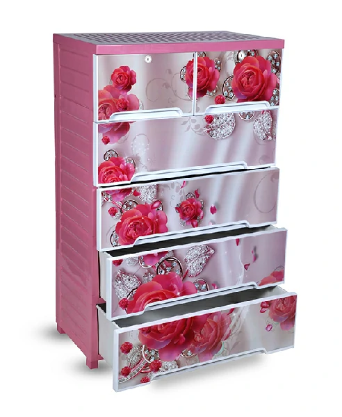 Supreme  Wardrobe (Double-5D)-Rose marble -TEL