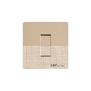 NT blu-ray Chrome Golden 1 Gang 1 Way Switch