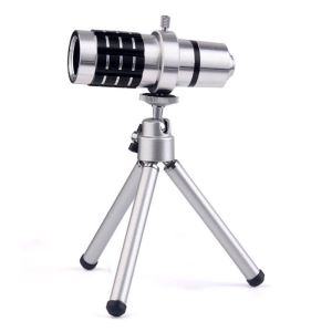 Mobile Camera Lens- 12x Zoom With Adjustable Tripod