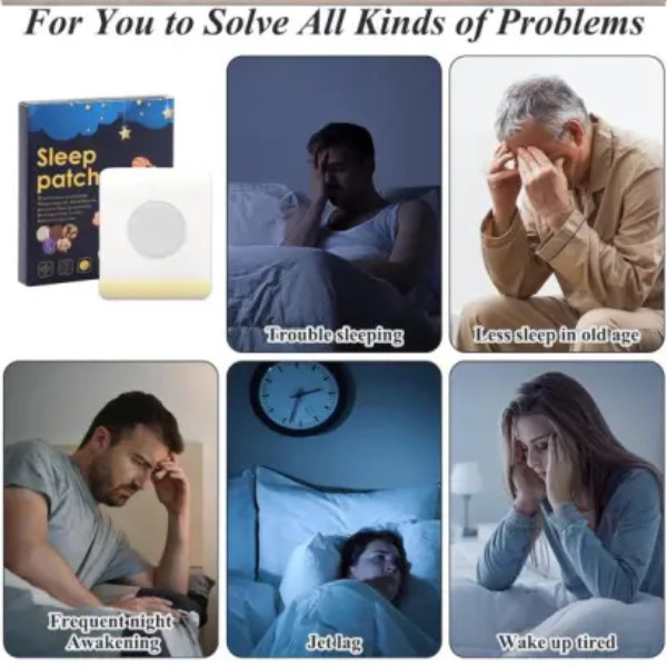 Stress Relief Natural Sleep Patch, Restful Sleep Aid Sticker, Gentle & Effective Sleep Improvement Patch