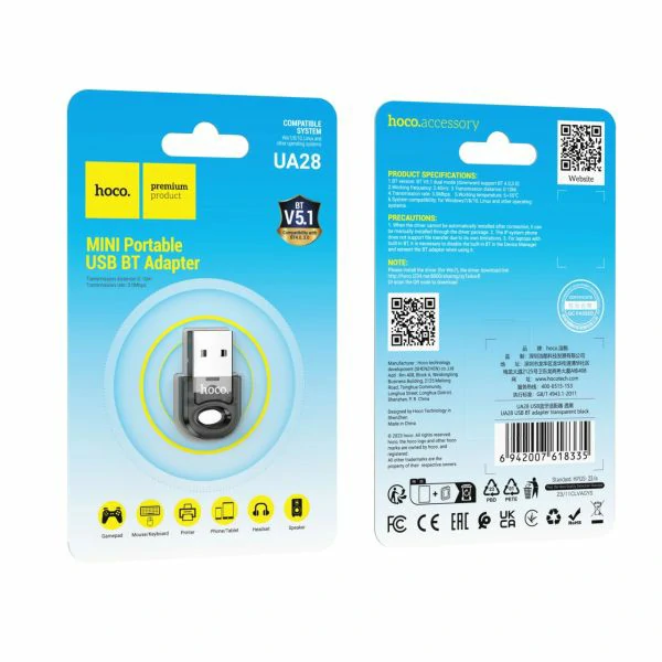 Hoco UA28 USB Bluetooth Adapter