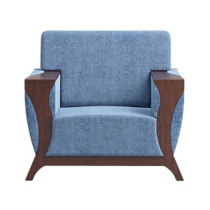 Regal Wooden Single Sofa-Rome ROME-SSC-347-3-1-20(FABRIC-SF-2117)