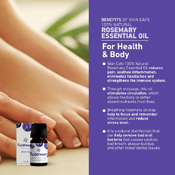 Skin Cafe 100% Natural Essential Oil - Rosemary (10ml)