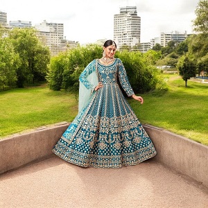 Ready made Embroidery Party Dresses
