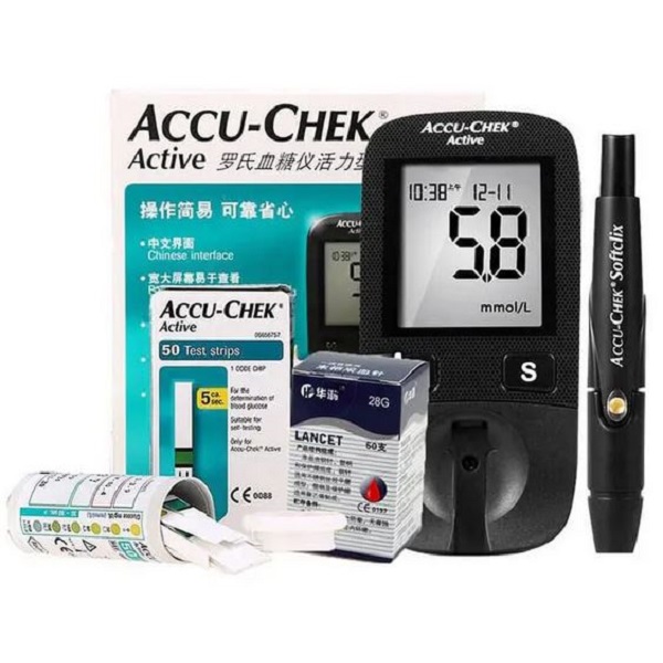 Accu-Chek Active Glucose Monitor With Free 10 Test Strips