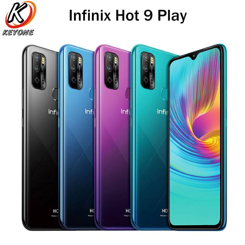 Infinix Hot 9 Play - 4GB RAM / 64GB ROM With Li-Po 6000 MAh Big Battery