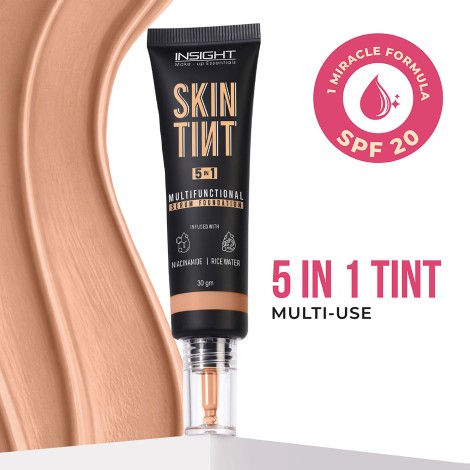 Insight Skin Tint 5 In 1 Multifunctional Serum Foundation - 3 Latte Please !