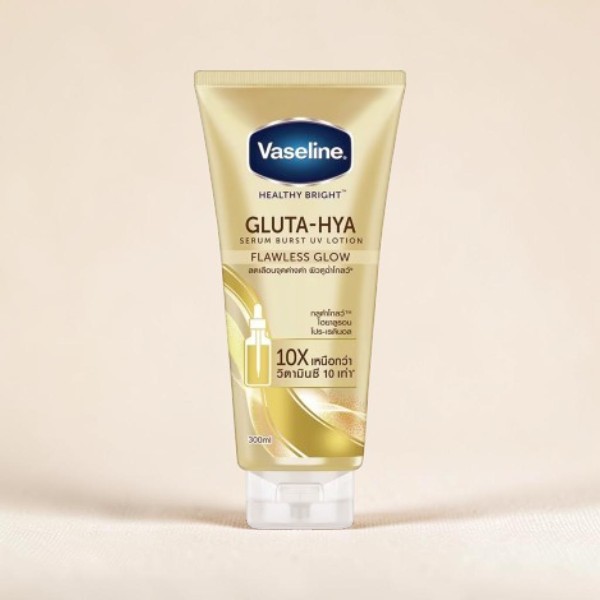 Vaseline Gluta-Hya Flawless Bright Serum Burst UV Lotion 300ml (Thailand)