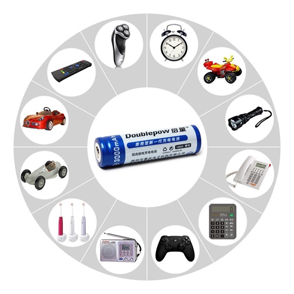 Doublepow AA 600mAh NiMH Rechargeable Battery (4pcs)