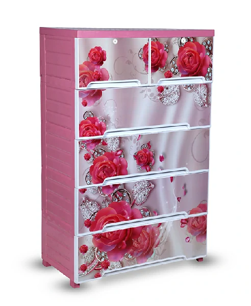 Supreme  Wardrobe (Double-5D)-Rose marble -TEL