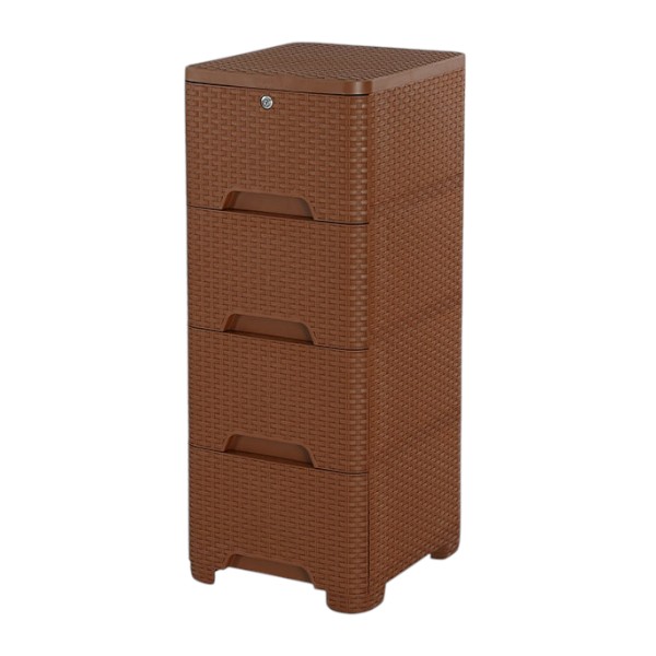 Caino Closet 4 Drawer Eagle Brown
