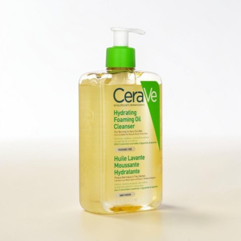 Cerave Hydrating Foaming Oil Cleanser For Normal To Very Dry Skin 473ml (France)