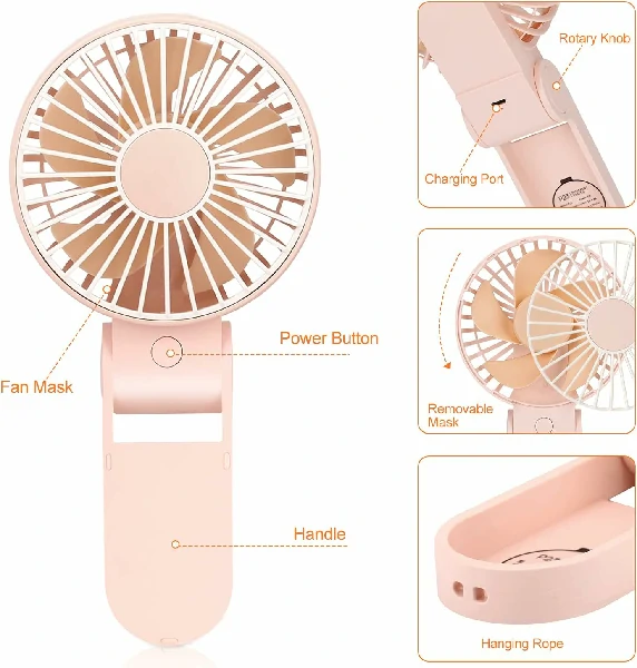 TriPole Mini Handheld Fan