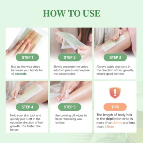 Beauty Formulas Chamomile Extract Leg & Body Wax Strips 20Pcs (China)