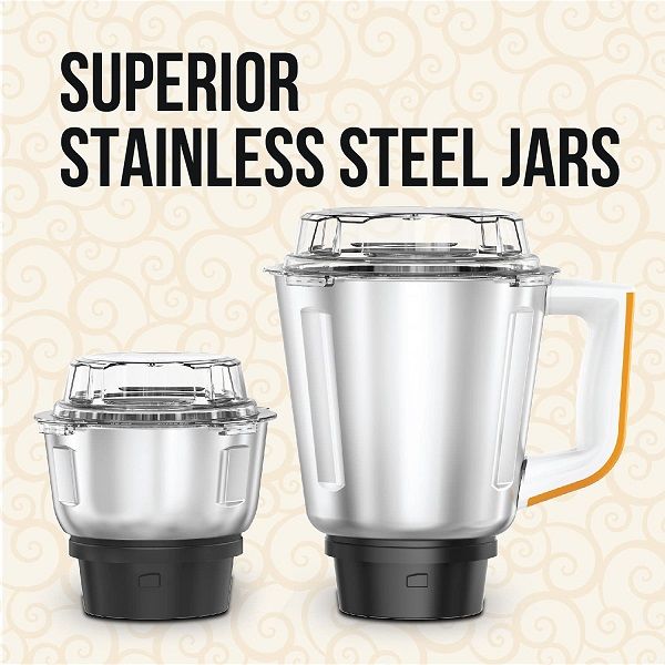 Havells SuperMix NV 700-Watt Mixer Grinder (Orange)