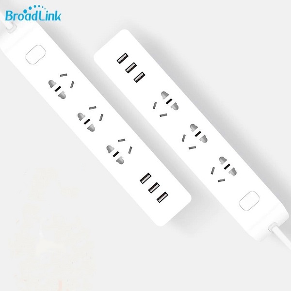 Broadlink MP2 WiFi Enabled Smart Power Strip With 3 USB Charging Port