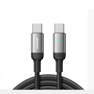 JOYROOM S-CC100A10 100W Nylon Type-C to Type-C cable 1M