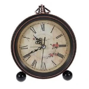 Retro Silent Non-Ticking Desktop Alarm Clock-Roman Number