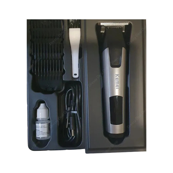Kemei KM-431 Rechargeable LCD Screen Professional Hair Trimmer for Men