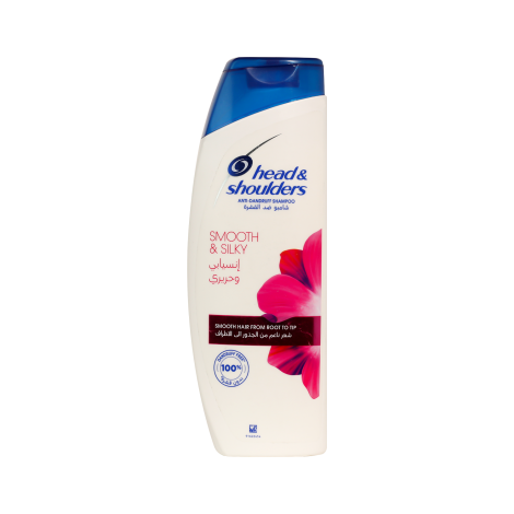 Head & Shoulders Smooth & Silky Anti-Dandruff Shampoo 400ml (Saudi Arabia)