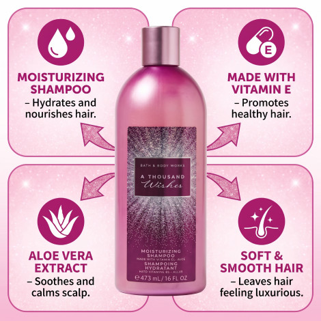 Bath & Body Works A Thousand Wishes Moisturizing Shampoo 473ml (USA)