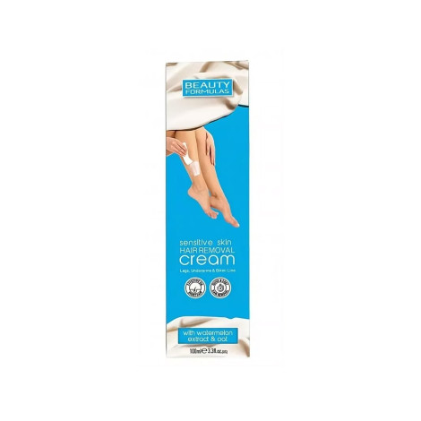 Beauty Formulas Sensitive Skin Hair Removal Cream With Watermelon & Oat 100ml (China)