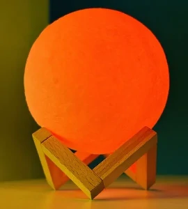 Rechargeable 3D Moon Lamp With Remote -18 CM