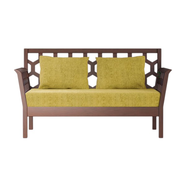 Regal Wooden double Sofa-NOOR NOOR-SDC-316-3-1-20(FABRIC-SF-2120)