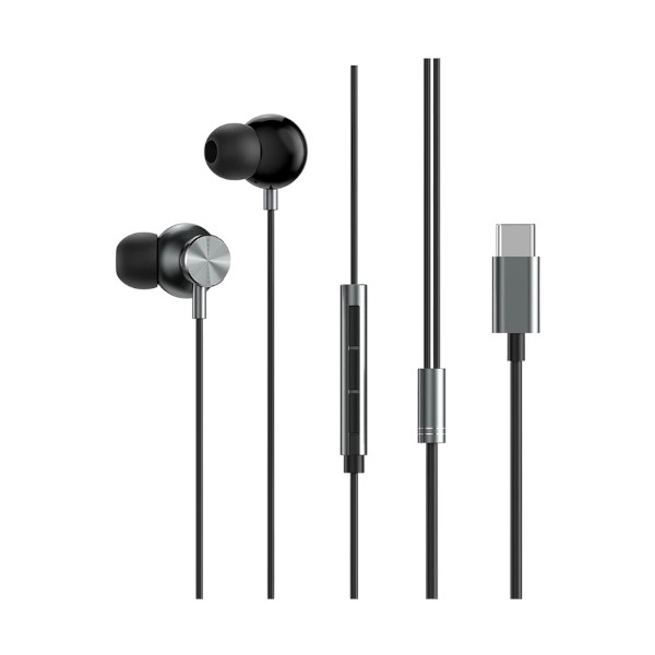 Wiwu EB-315 In-Ear USB-C Wired Space Gray Earphone