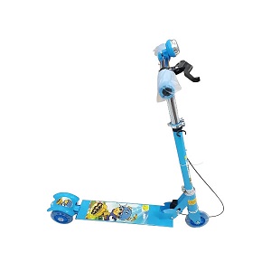 Foldable 3-Wheel Kick Scooter For Kids – Blue