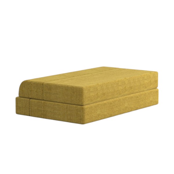 Regal Sofa Cum Bed-Yellow (Single)