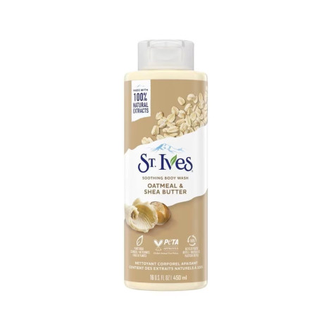 ST.Ives Oatmeal & Shea Butter Soothing Body Wash 450ml (Thailand)