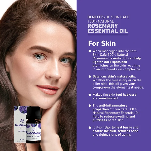 Skin Cafe 100% Natural Essential Oil - Rosemary (10ml)