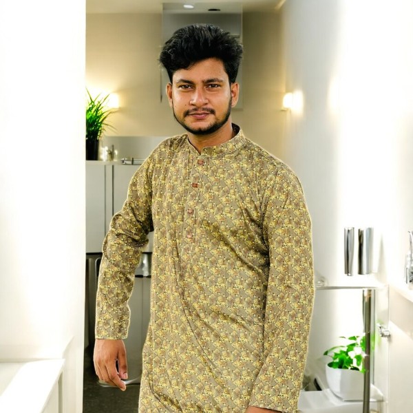 Premium Digital Print Cotton Panjabi