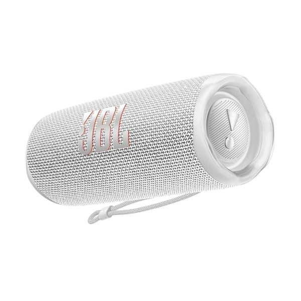 JBL Flip 6 Waterproof White Portable Bluetooth Speaker