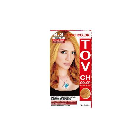 Tovch Hair color 30ml*2 - 8.3 Medium Gold (China)