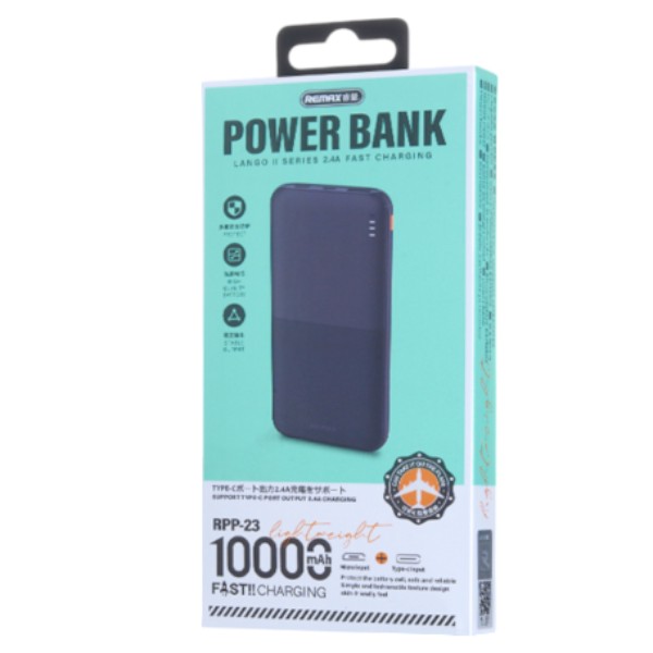 REMAX Lango Series II Power Bank 10000mAh – Black
