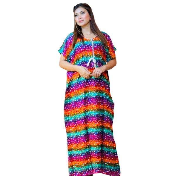 China Linen Long Kaftan Maxi
